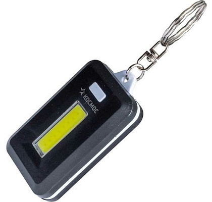 Фонарь брелок КОСМОС (KOC203B)/1ВтCOBLED/3xAAA/корпус ABS-пластик/кольцо для ключей