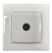 Розетка TV 1-я белая SD-P1014W AWSPRODUCTS