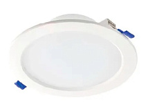 Светильник светодиодн встраиваемый DENVER, из пластика белого цвета, кругл,  IP54, 15Вт, 1350lm, AC1