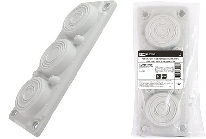 Кабельный ввод мембранный КВМ-6, ТЭП, RAL7035, IP66, 6 вводов TDM