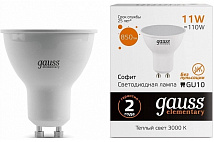 Лампа LED MR16 GU10 3000К 11Вт 850Лм Elementary Gauss