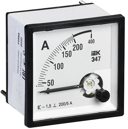 Амперметр Э47 2000/5А кл. точн. 1,5 96х96мм ИЭК (акц)