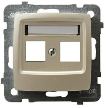 Корпус двойной розетки KEYSTONE GPK-2S/P/42 1538