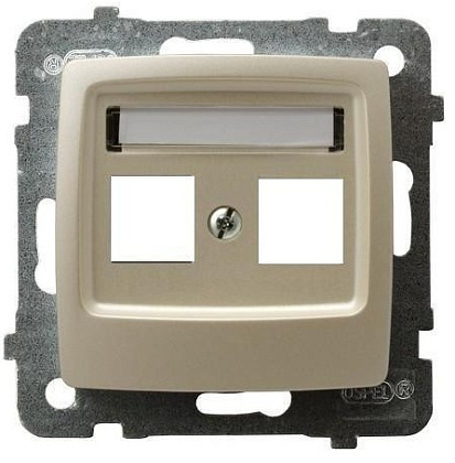 Корпус двойной розетки KEYSTONE GPK-2S/P/42 1538