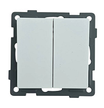 Выключатель 2-кл. белый U1A-002-1 SoftTouch AWSPRODUCTS