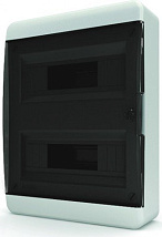 Щит навесной CNK 40-18-1 18 мод. IP41, прозрачная черная дверца (236*290*103)