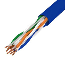 Кабель UTP4 CAT6 056 INDOOR CU (медь) синий AWSPRODUCTS
