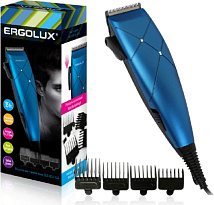 Машинка для стрижки волос черный с синим 15Вт ERGOLUX ELX-HC05-C45