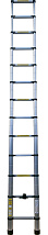 Телескопическая лестница 3,8м, 13 ступеней, вес 11,4кг (размер в сложенном состоянии 91*48*9см) (TLS
