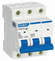 Автоматический выключатель NXB-63S C10/3 4.5кА CHINT