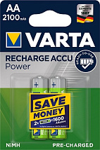 Аккумулятор AA 2100mAh Ni-Mh VARTA POWER ACCU BL-2