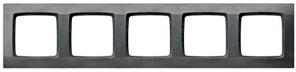 Рамка пятирная R-5S/56 1553 структурный титан