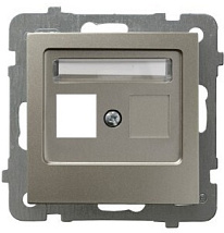 Корпус розетки GPK-1G/p/45, одинарный, тип Keystone (1394)