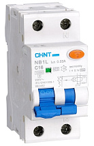 АВДТ NB1L C25/1+N 30мА, тип АC, 10кА CHINT