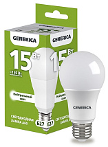 Лампа LED A60 груша 15Вт 230В 4000К E27 1500Lm GENERICA
