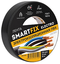 Изолента ПВХ черная (0.15*19*20) (SmartFix) ELECTRO
