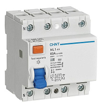УЗО NL1-100 10kA 4P 80A 100mA тип AC-S (R) CHINT 200430