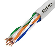 Кабель RIPO UTP4 CAT5E 24AWG 305м CCA Plus Fluke test