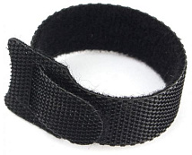 Хомут-липучка на основе ленты Velcro 11*110 черный (12 шт)