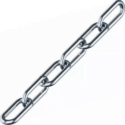 Цепь 8 мм длиннозвенная DIN763 цинк (. 20м) (кратно 5м) (Tech-KREP)