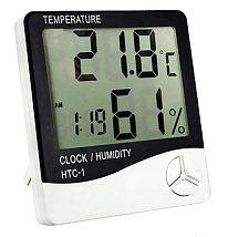 Электронный термометр гигрометр НТС-1 влажность часы 50-100