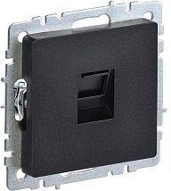Розетка RJ45 (1-я cat. 5e) черный BRITE IEK