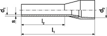 Кабельный наконечник TE 0,75-10 (упак.-100шт.)