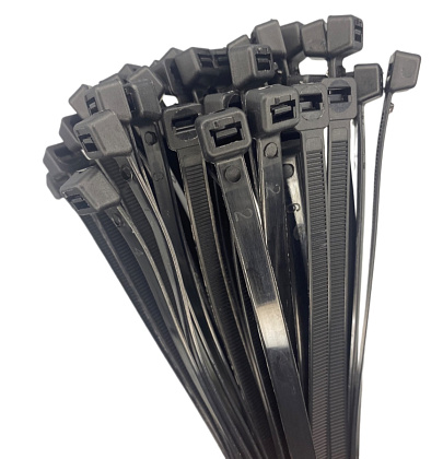 Хомут 4,8*400 чёрный UV нейлон (100шт) (L-ON), уп