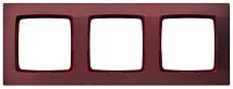 Рамка тройная R-3S/58 1551 бургунд