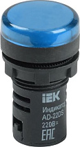 Лампа AD22DS(LED)матрица d22мм синий 230В  ИЭК
