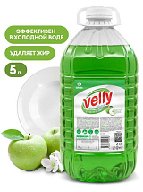 Средство для мытья посуды Velly light зеленое яблоко (5л)