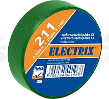 Изолента ELECTRIX 211  PCV (0,13mm*19mm*20m) зеленая