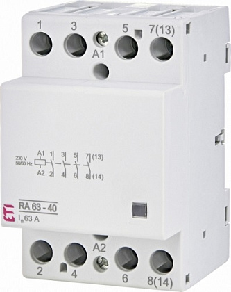 Контактор модульный RA 63-40(кат.230V AC 63А 4но) ETI