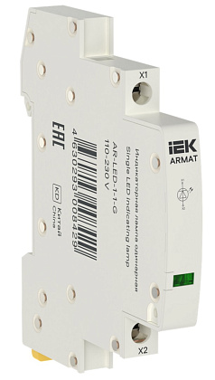 Индикатор LED зеленый 110-230В AC ARMAT IEK