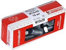 Болт М12*30 DIN933 цинк (15 шт.) (Стройбат)