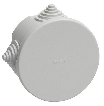 Коробка распред. о/п 75х40 IP44 СЕРАЯ 4 сальника КМ41237 IEK (60)