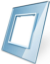 Рамка 1-я, цвет синий, стекло