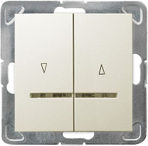 Выключатель LP-7YS/M/27 1006 для жалюзи с подсветкой (без рамки)