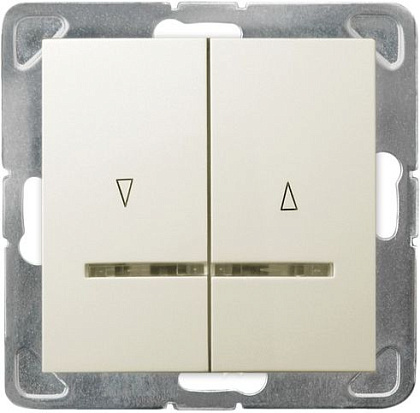 Выключатель LP-7YS/M/27 1006 для жалюзи с подсветкой (без рамки)