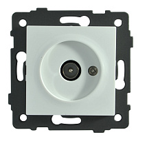 Розетка TV 1-я белая A-035W AWSPRODUCTS