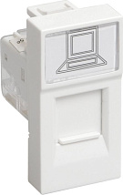 Розетка RJ-45 UTP PKU-10-00-П (кат.5е, 1 мод) IEK