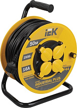 Удлинитель на катушке 4гн. 50м с/з IP44 ПВС 3х1,5мм2 INDUSТRIAL IEK