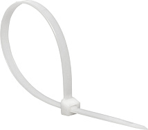 Хомут 7,2*200 белый нейлон (100 шт.) Basic (EKF)