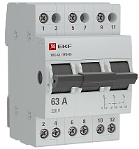 Трехпозиционный переключатель ТПС-63 3P 63А EKF PROxima