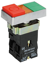 Кнопка LAY5-BW8465 I-O сдвоенная LED IEK