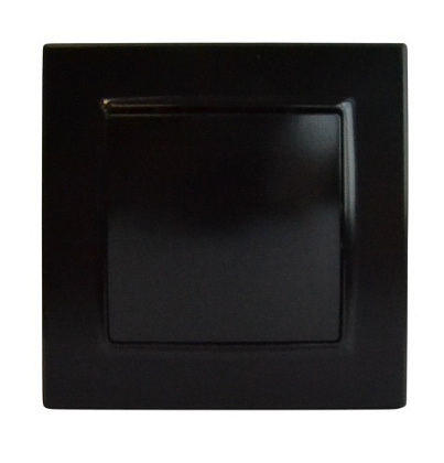 Выключатель 1-кл. чёрный SD-P1001B "Standard" AWSproducts