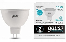 Лампа LED MR16 GU5.3 4100К 11Вт 850Лм Elementary Gauss