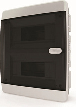 Щит встраиваемый CVK 40-18-1 18 мод. IP41, прозрачная черная дверца (236*290*103)