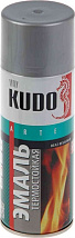 Эмаль термостойкая серебристая 520мл KUDO