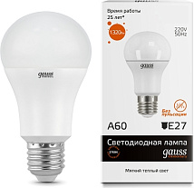 Лампа Gauss Elementary LED  A60 15W 220V E27  2700/3000К 1320Lm